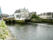 Landerneau - Le pont habité sur l'Elorn vu de l'aval - © Moreau.henri - 2008 Landerneau - Le pont habité sur l'Elorn vu de l'aval - © Moreau.henri - 2008