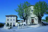 Saint-Hilaire-de-Brethmas - Saint Hilaire de Brethmas - La poste et le temple - © Jean-Marc jmr - 2010-04-27