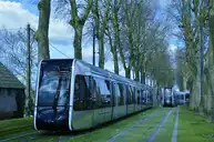 Tours - Alstom Citadis 402 n°061 + 056 FIL BLEU Pont Volant - © Florian Fèvre - 2014-03-01