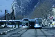 Grenoble - Deux Trams - © Gwenn Boussard - 2010-01-30
